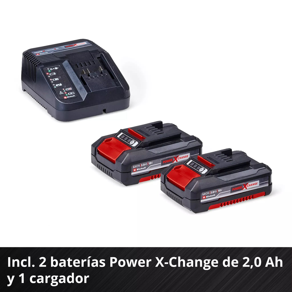 PROFESSIONAL Taladro de impacto inalámbrico TP-CD 18/80 Li-i BL (2x2,0Ah)