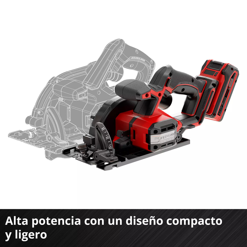 PROFESSIONAL Sierra circular inalámbrica TP-CS 18/136-C Li BL - Solo