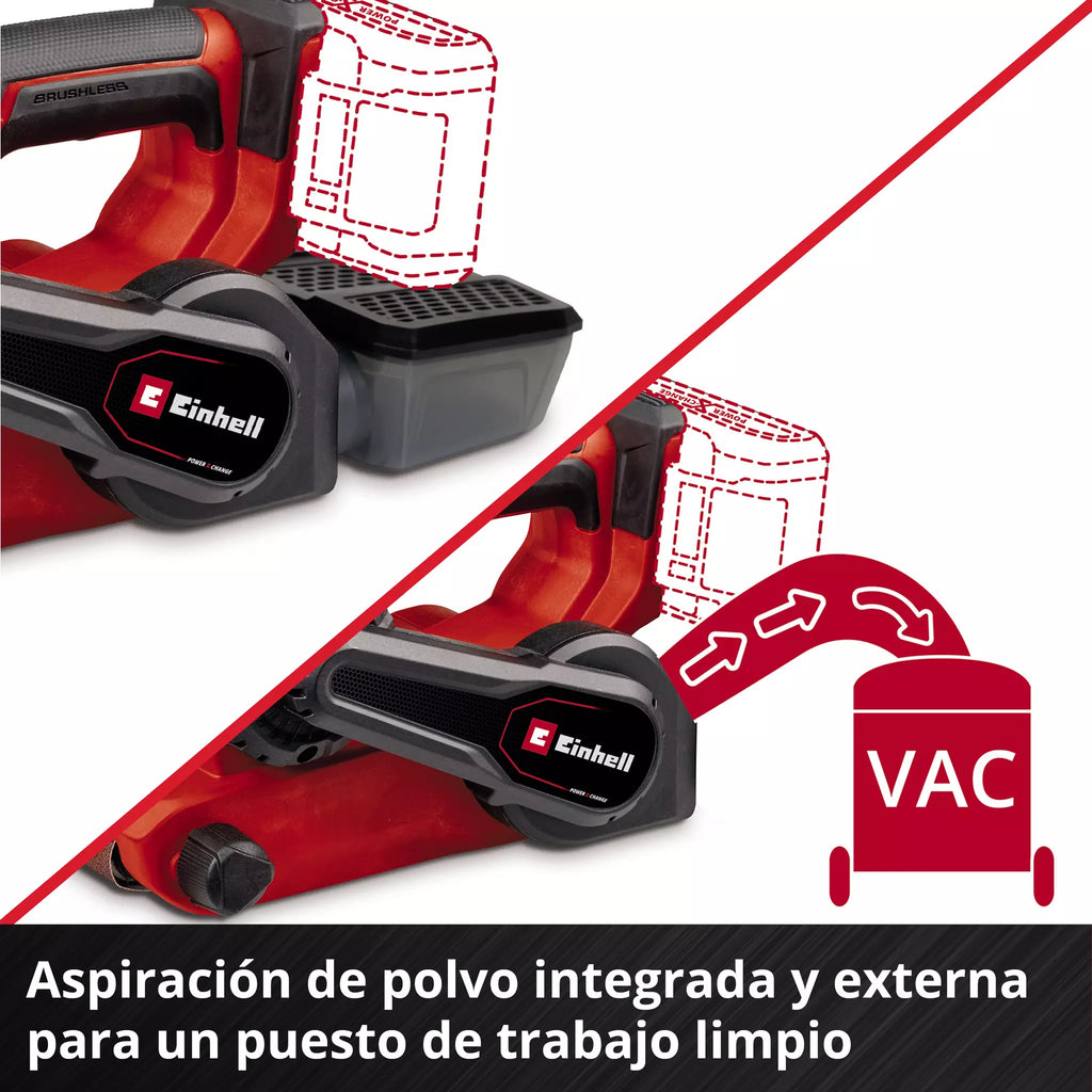 PROFESSIONAL Lijadora de banda inalámbrica TP-BS 18/457 Li BL - Solo