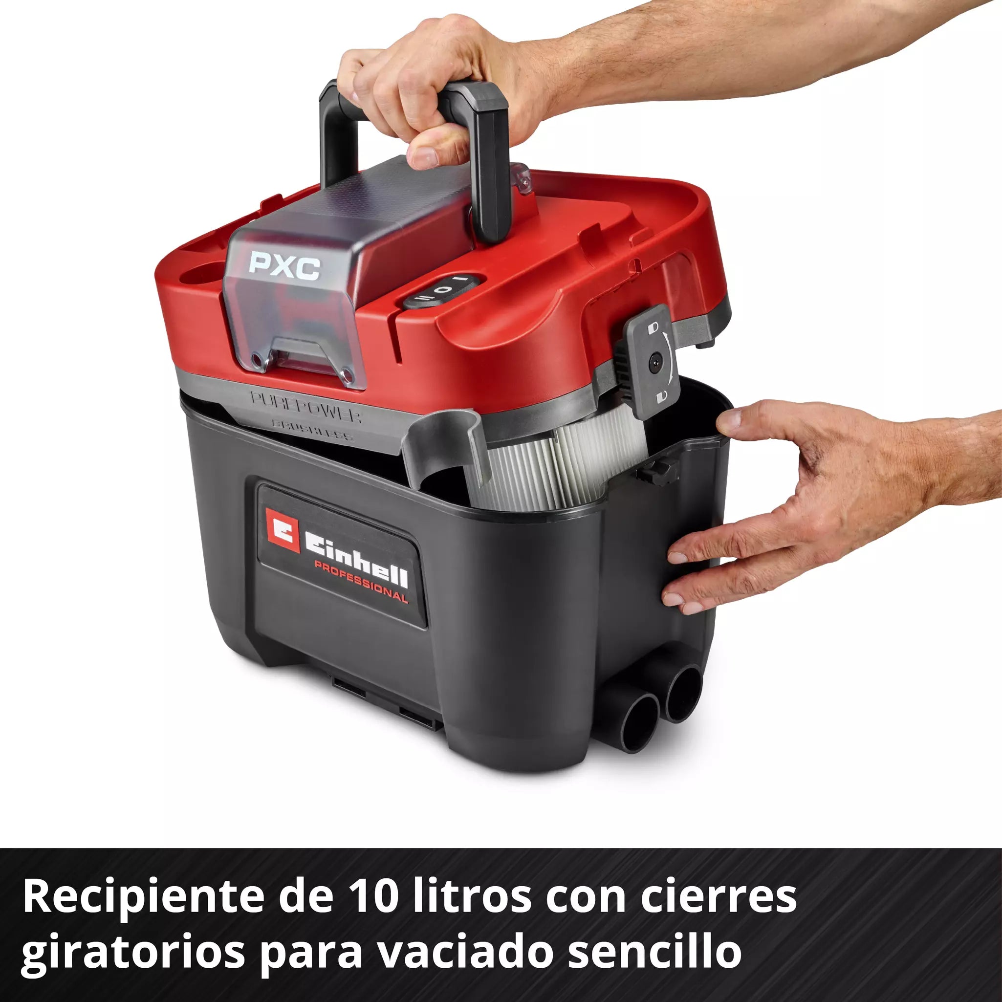 PROFESSIONAL Aspiradora en seco / humedo Inalámbrica TP-VC 18/10 Li BL L-Solo