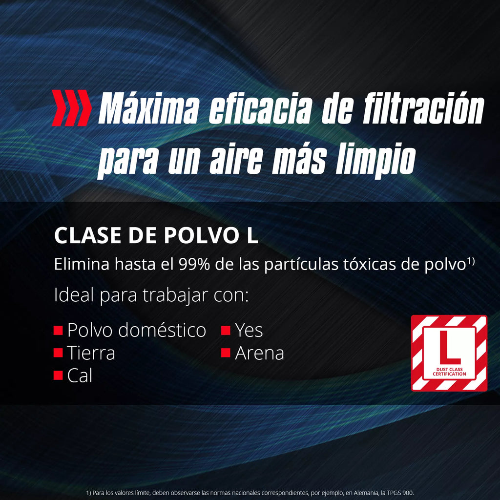 PROFESSIONAL Aspiradora en seco / humedo Inalámbrica TP-VC 18/10 Li BL L-Solo