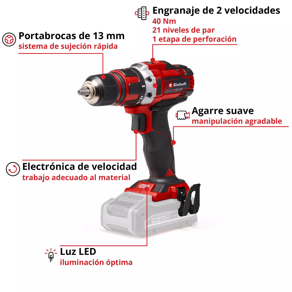 Taladro inalámbrico TE-CD 18/40 Li-Solo