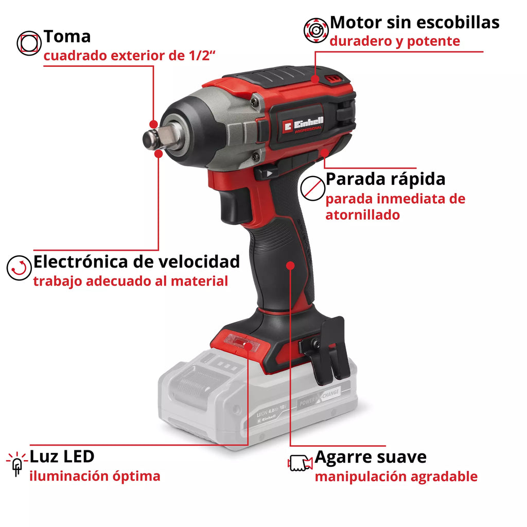 PROFESSIONAL Llave de impacto inalámbrica IMPAXXO 18/230