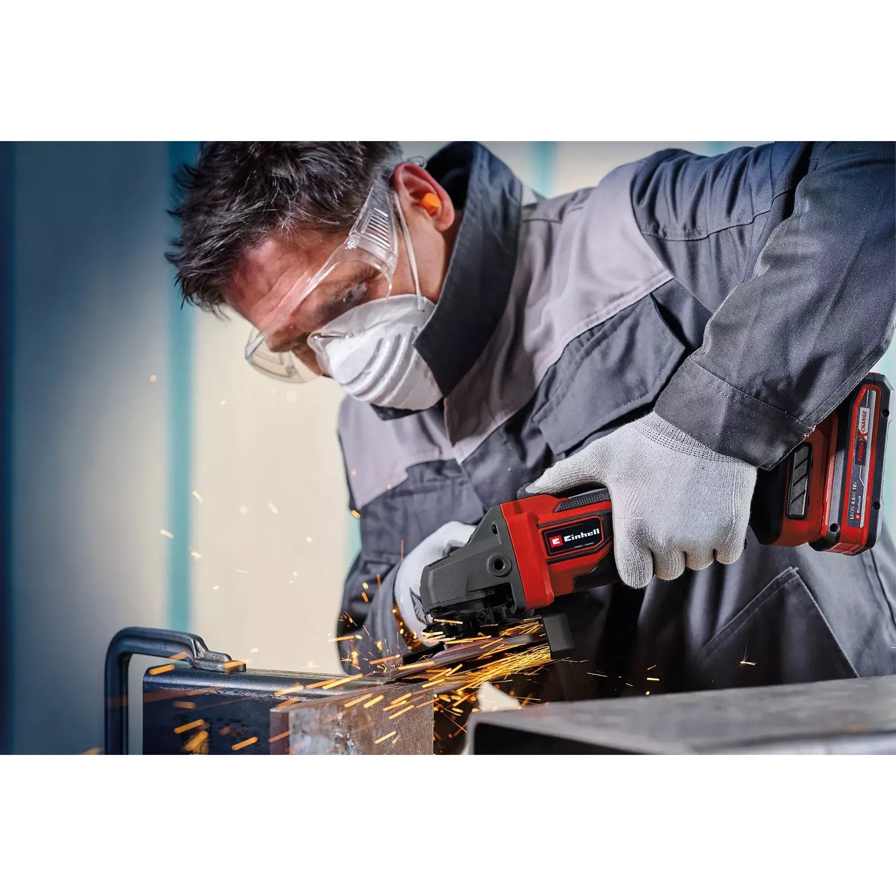 PROFESSIONAL Esmeril angular inalámbrico TP-AG 18/125 CE Q Li - Solo