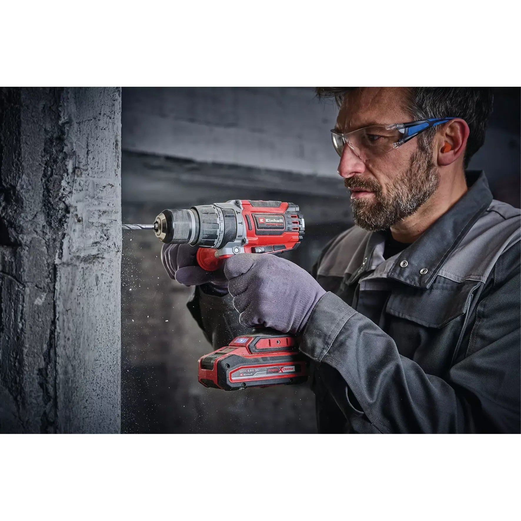 PROFESSIONAL Taladro de impacto inalámbrico TP-CD 18/70 Li-i BL (2x2,0Ah)