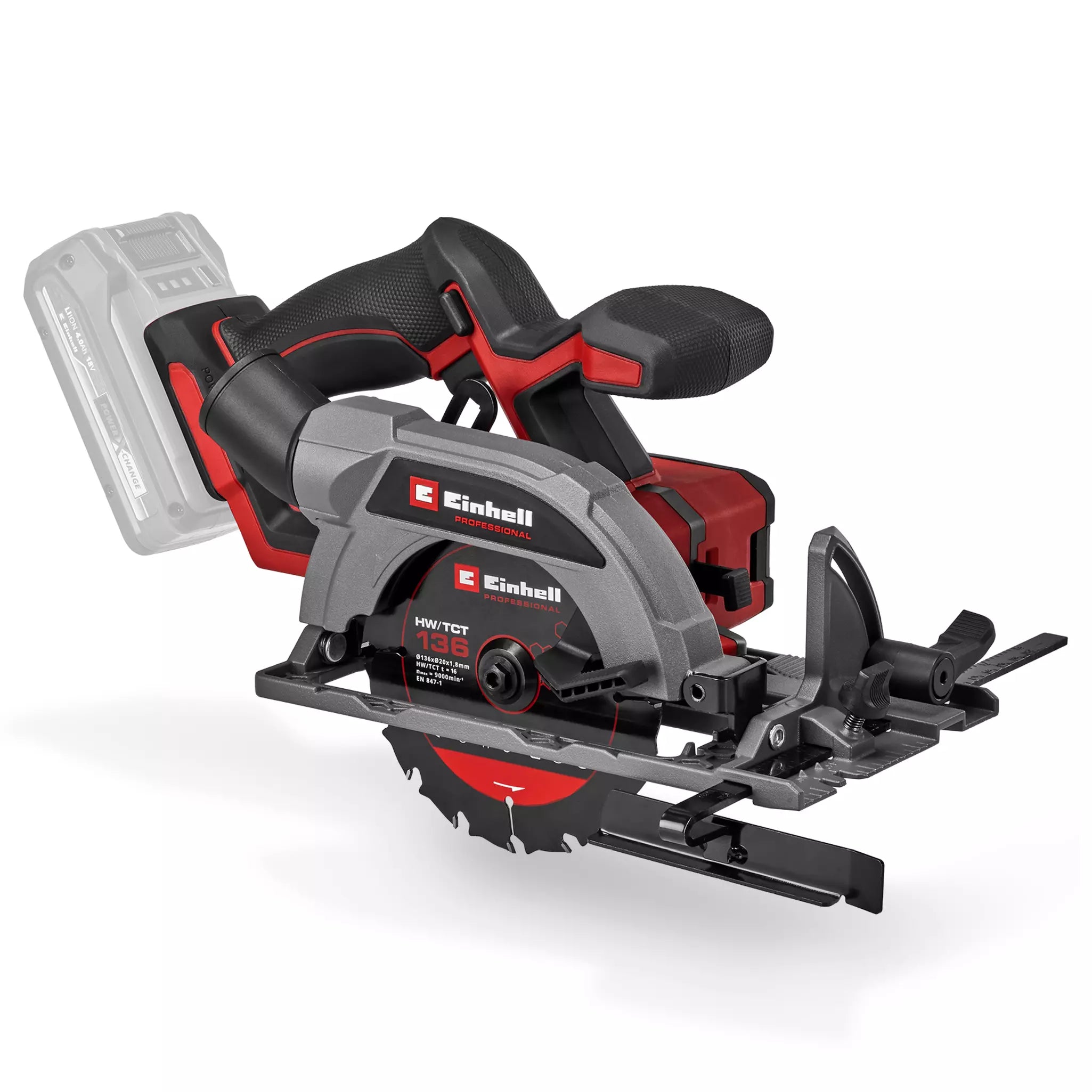 PROFESSIONAL Sierra circular inalámbrica TP-CS 18/136-C Li BL - Solo