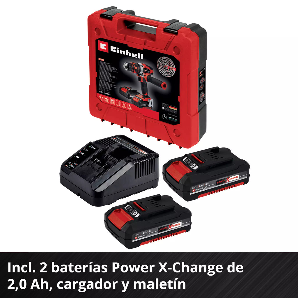 Taladro de impacto inalámbrico TE-CD 18/48 Li-i (2x2,0Ah)