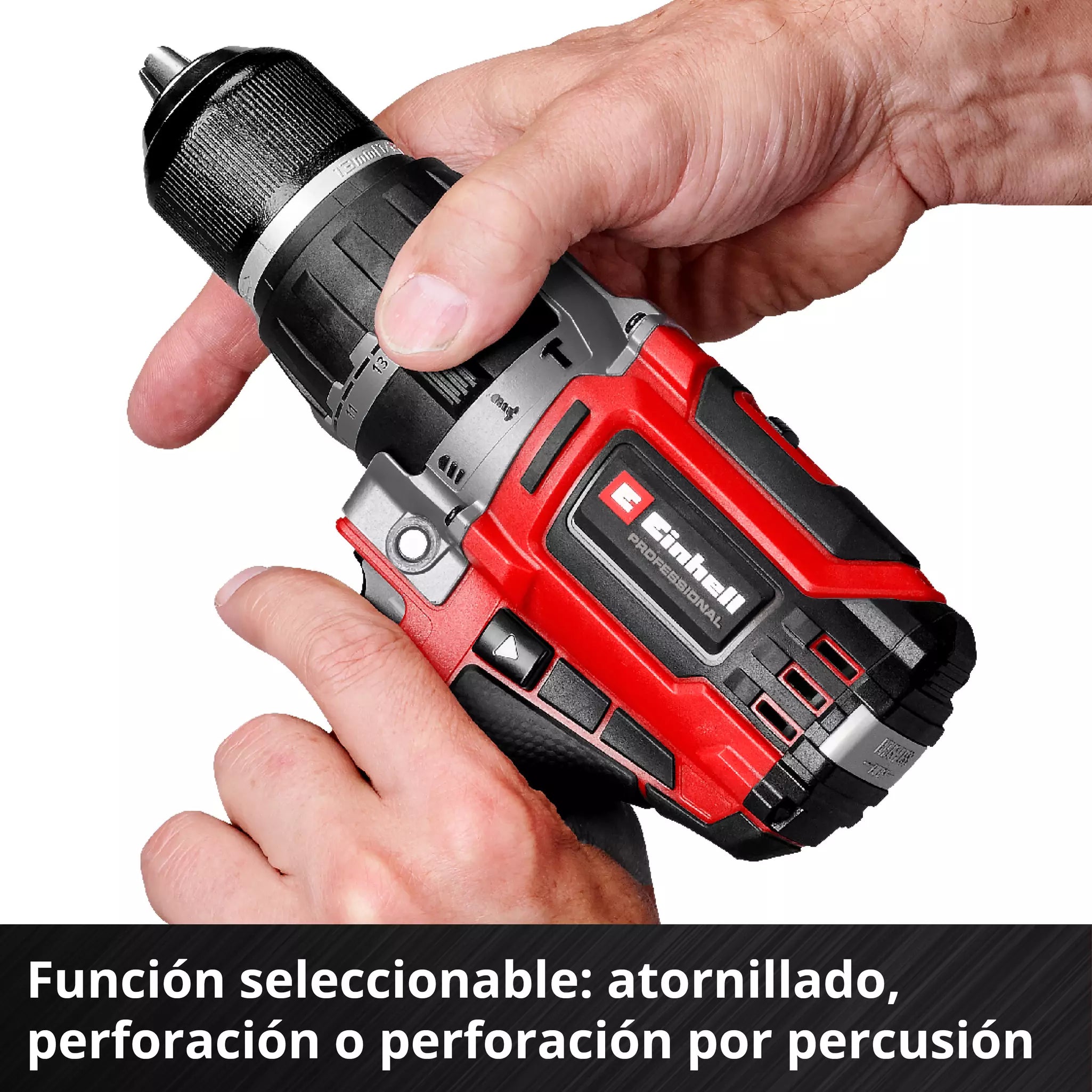 PROFESSIONAL Taladro de impacto inalámbrico TP-CD 18/70 Li-i BL (2x2,0Ah)