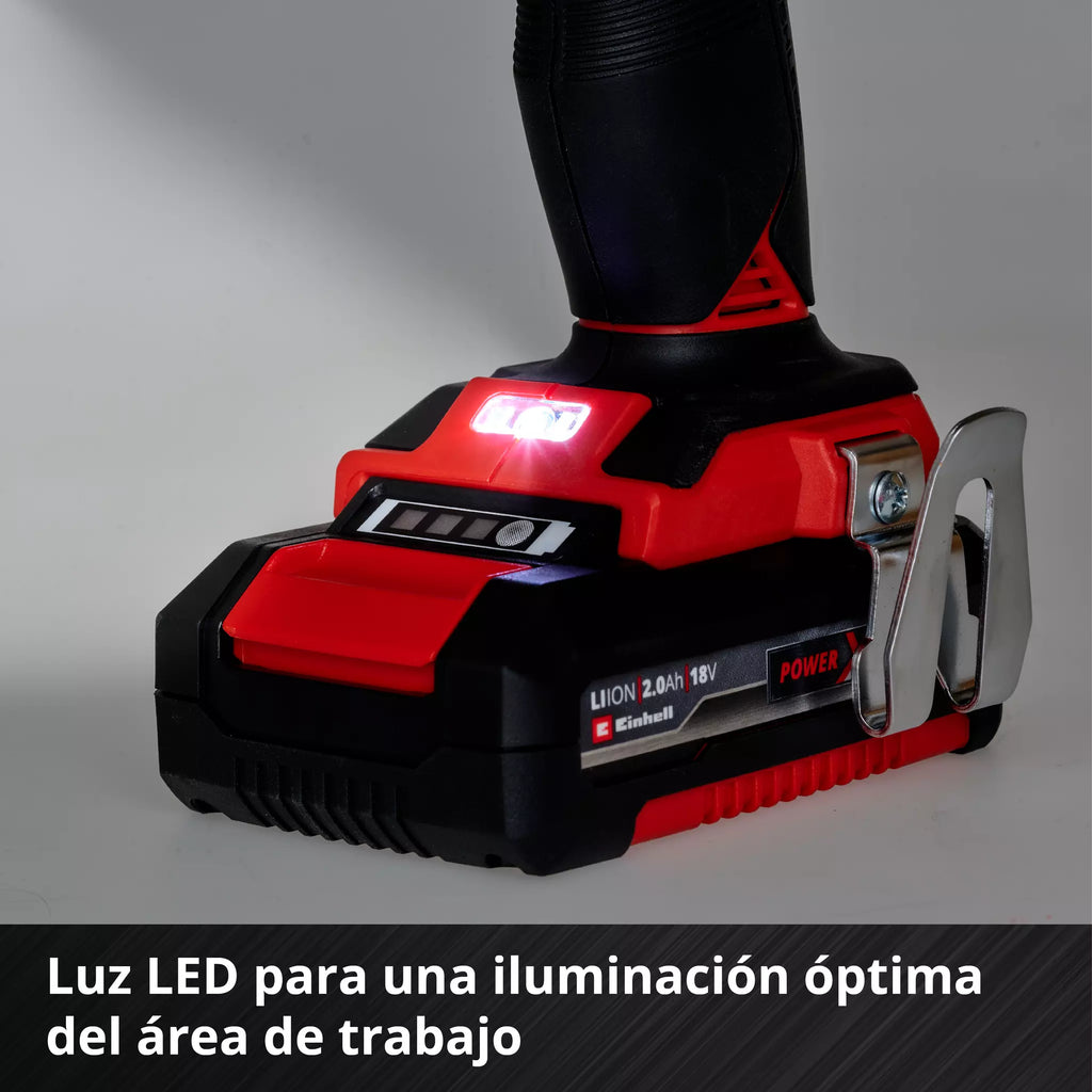 PROFESSIONAL Taladro de impacto inalámbrico TP-CD 18/50 Li-i BL (2x2,0Ah)