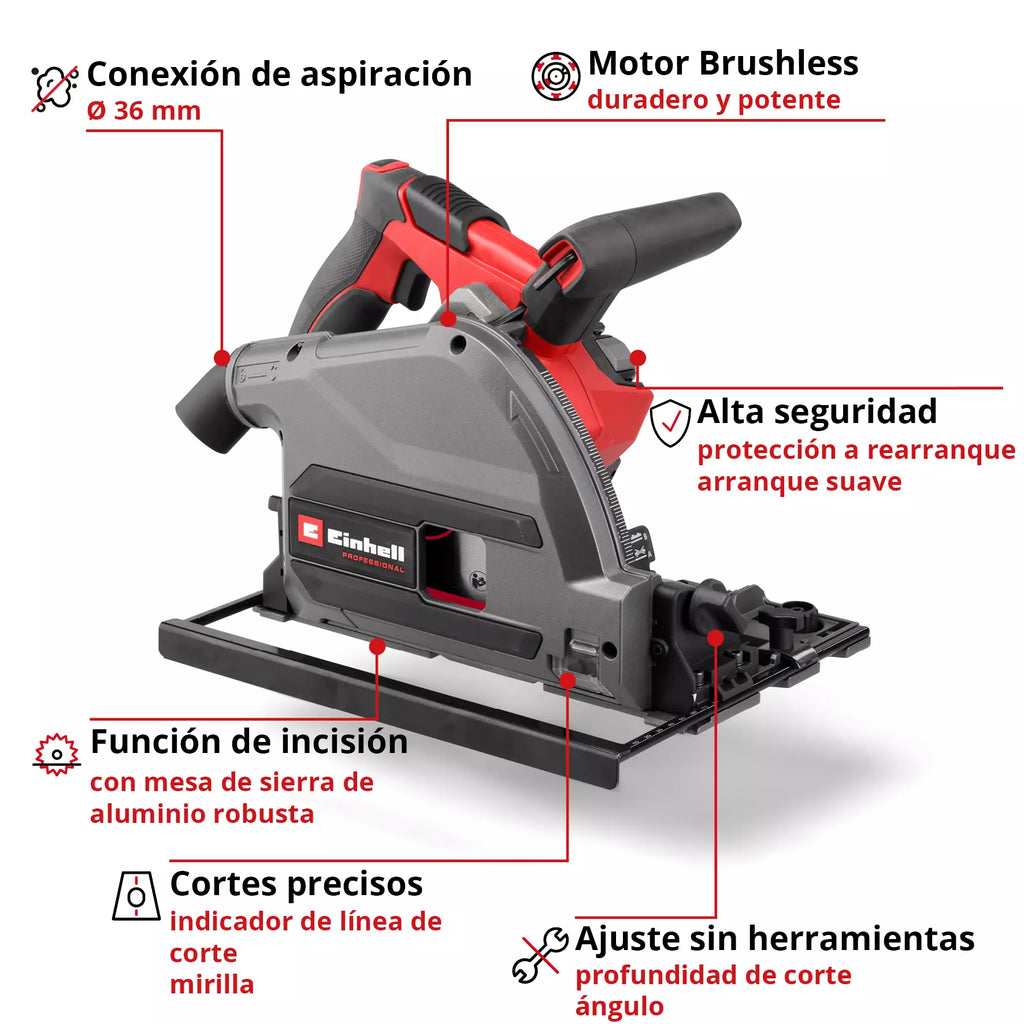 PROFESSIONAL Sierra de inmersión inalámbrico TP-PS 18/165 Li BL - Solo