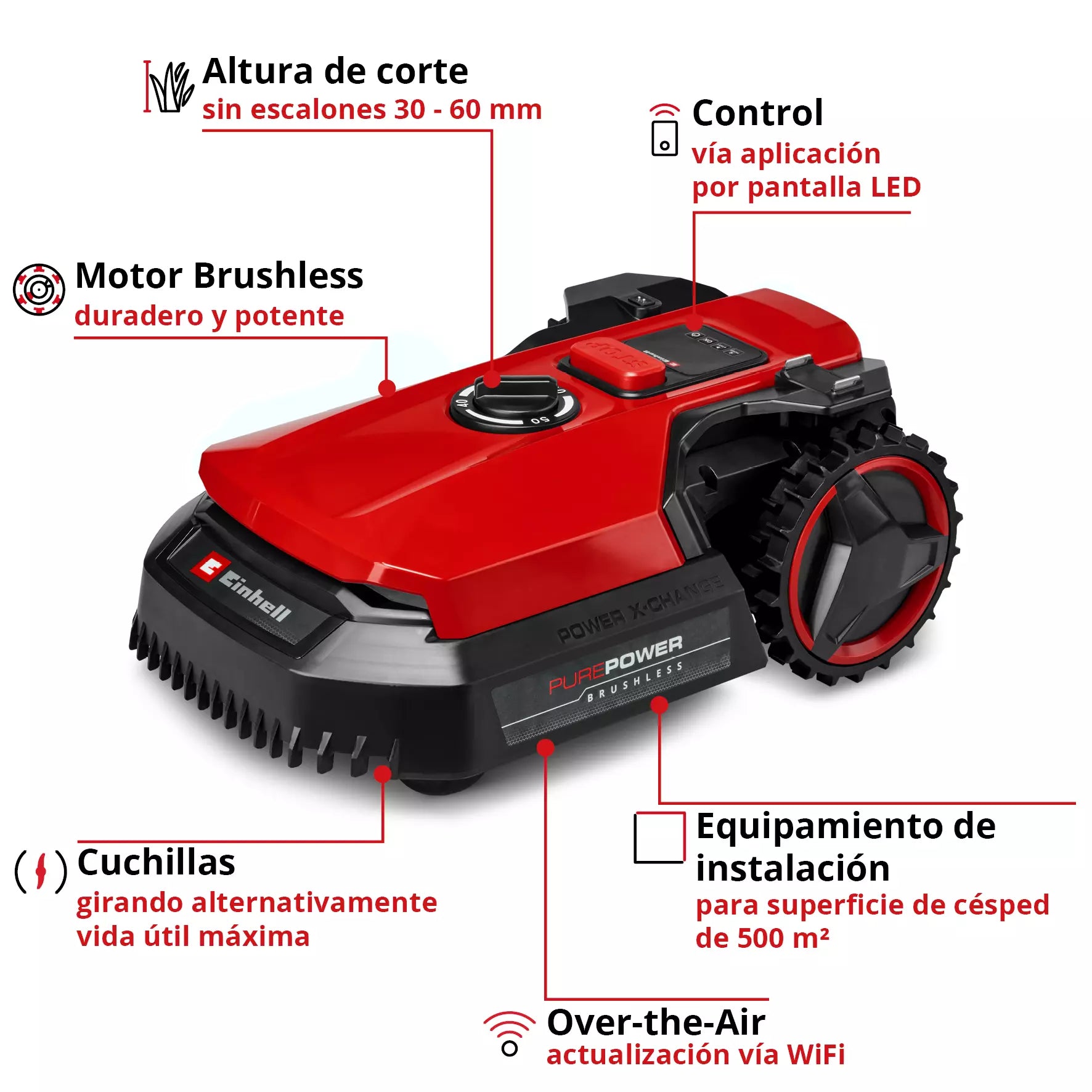Cortadora de césped robóticas FREELEXO 500