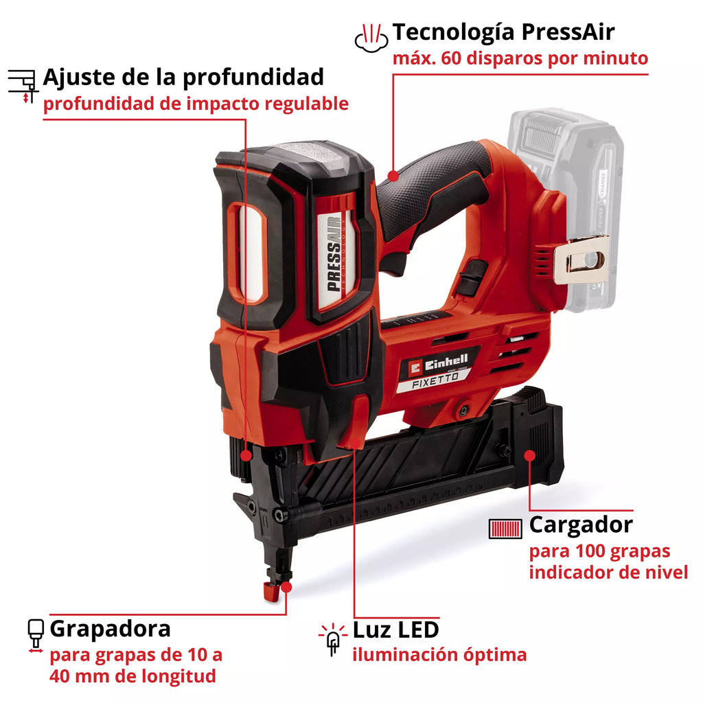 PROFESSIONAL Grapadora inalámbrica FIXETTO 18/40 S