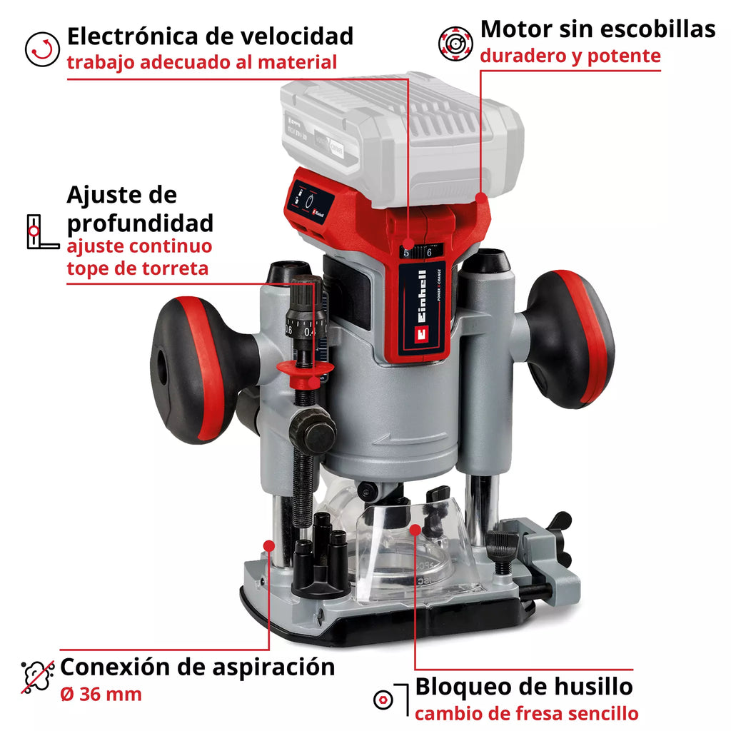 PROFESSIONAL Enrutador inalámbrico TP-RO 18 Li BL - Solo