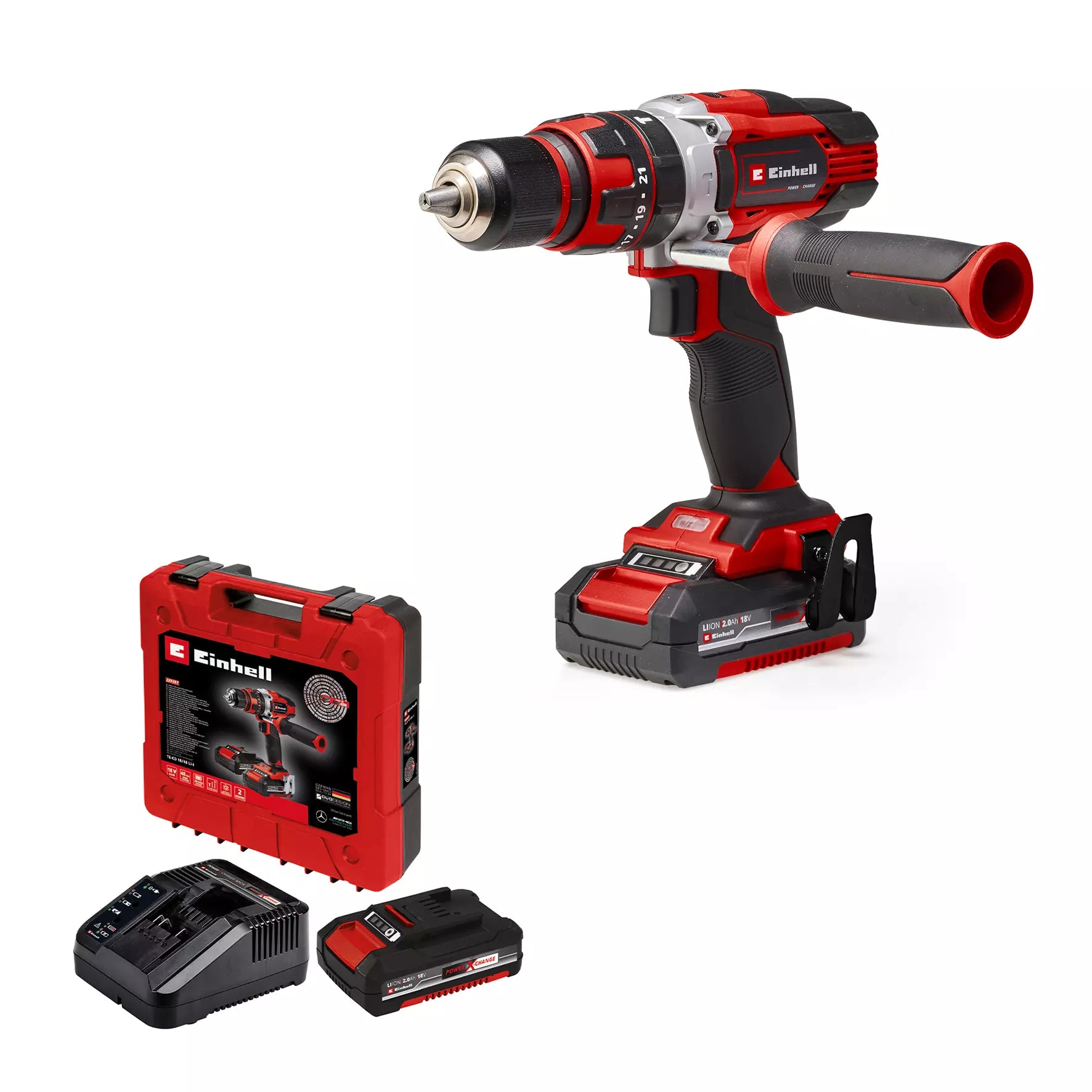 Taladro de impacto inalámbrico TE-CD 18/48 Li-i (2x2,0Ah)