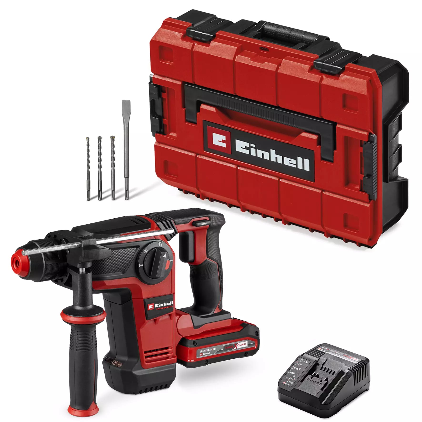PROFESSIONAL Rotomartillo inalámbrico TP-HD 18/28 Li BL+4 (1x3,0Ah+)